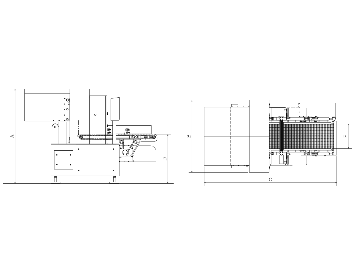 Frozen Crusher(Drop-Through Type)'s dimensions