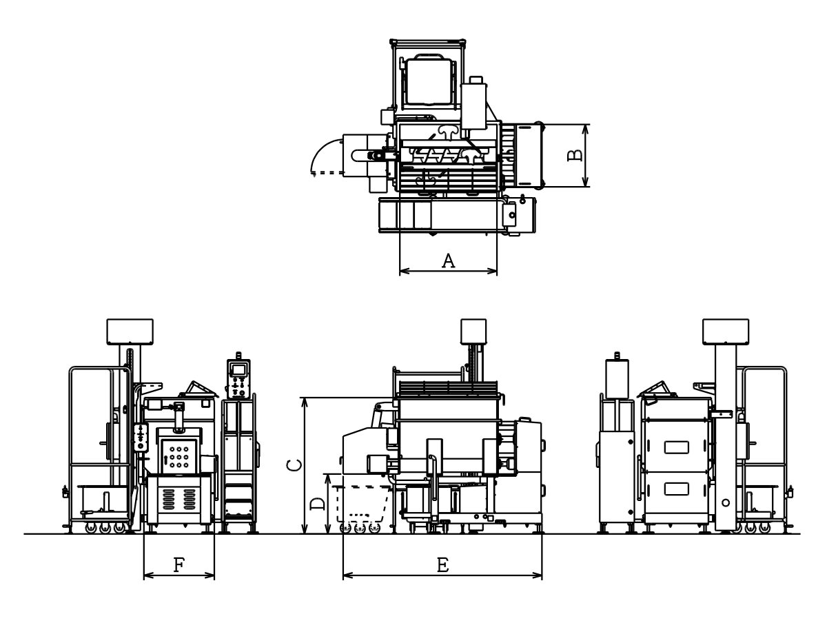 Open Mixer (Side Discharge)'s dimensions
